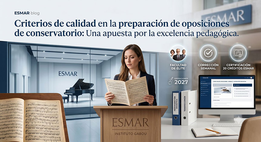 Cursos Oposiciones a Conservatorio